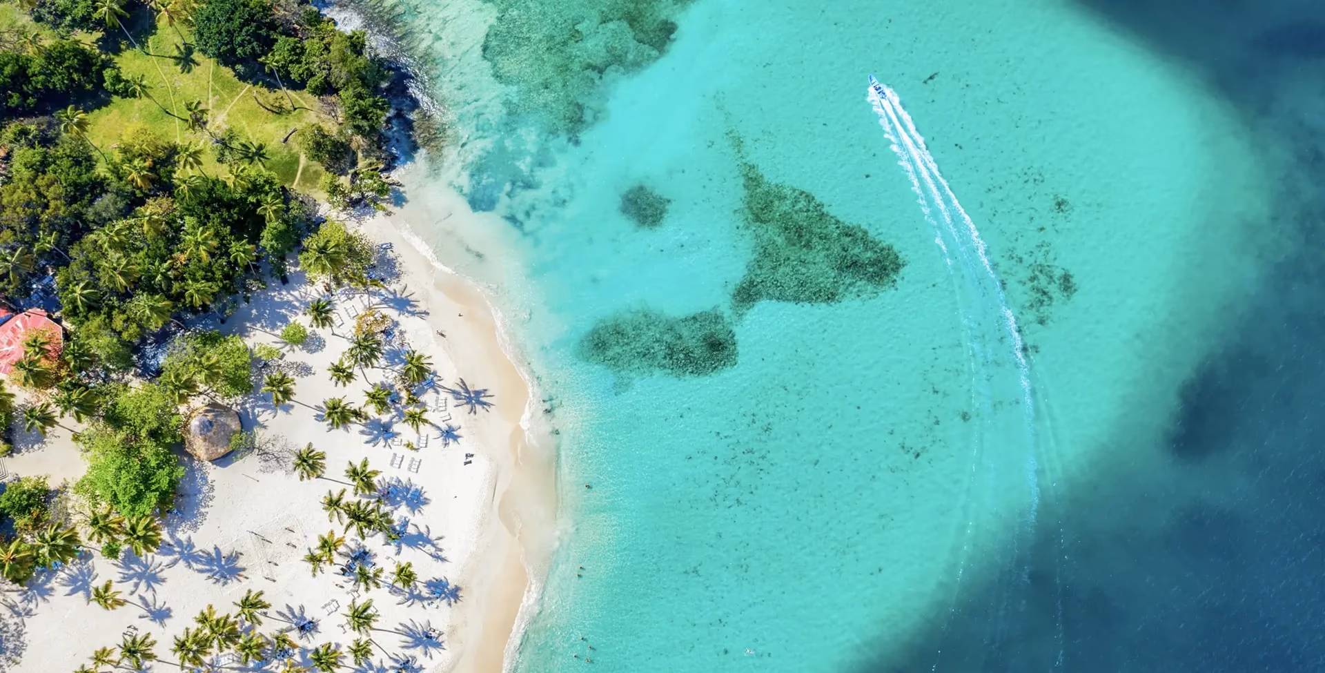 Aerial Dominican Republic coastline from Connect International’s published imagery