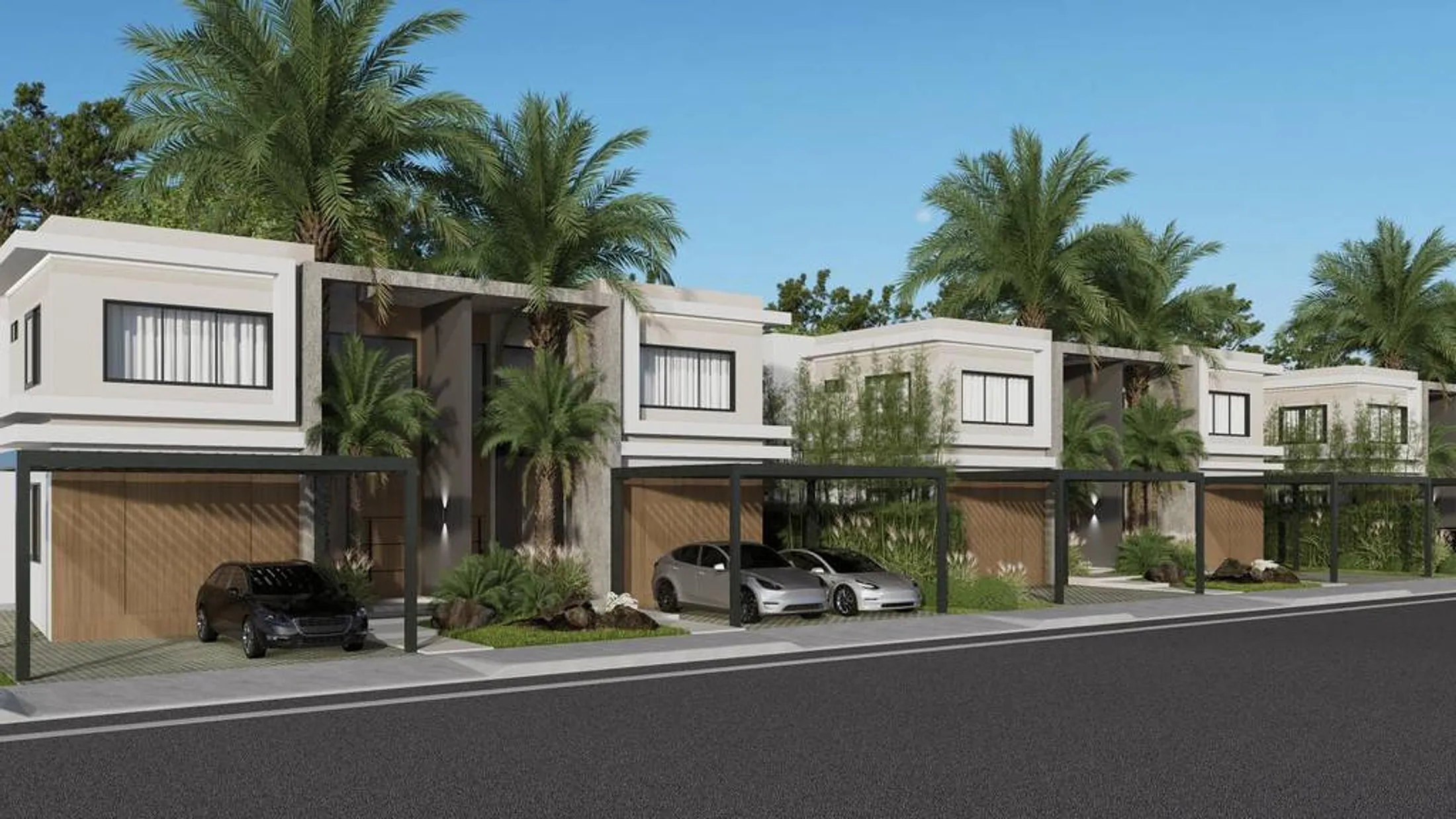Cana Alta Townhouses townhouse street facades and planted frontage