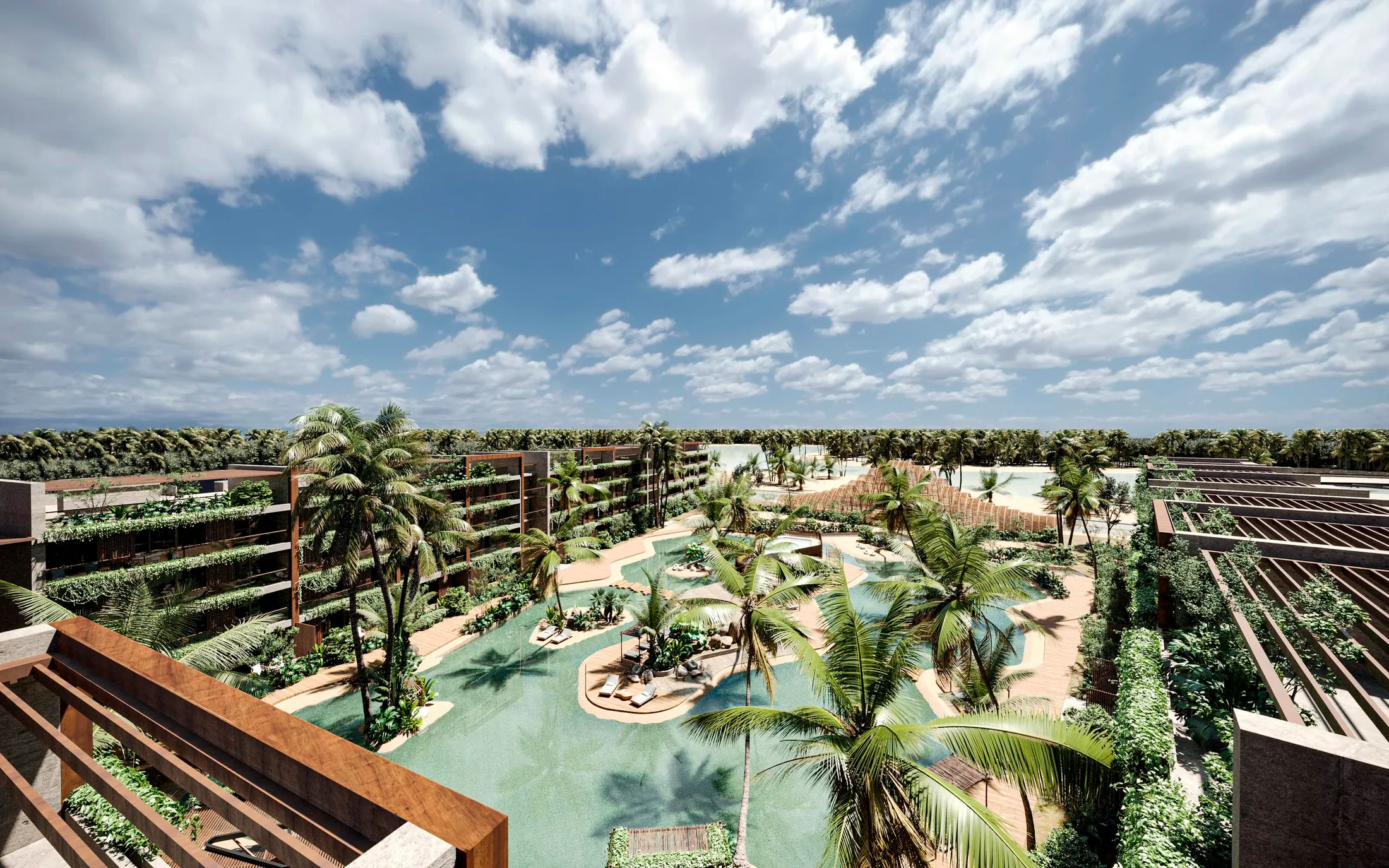 Chukum Lagoon, Bavaro. Artist’s concept from the published Chukum Lagoon project materials. Layout, finishes, views and model-specific inclusions require confirmation.