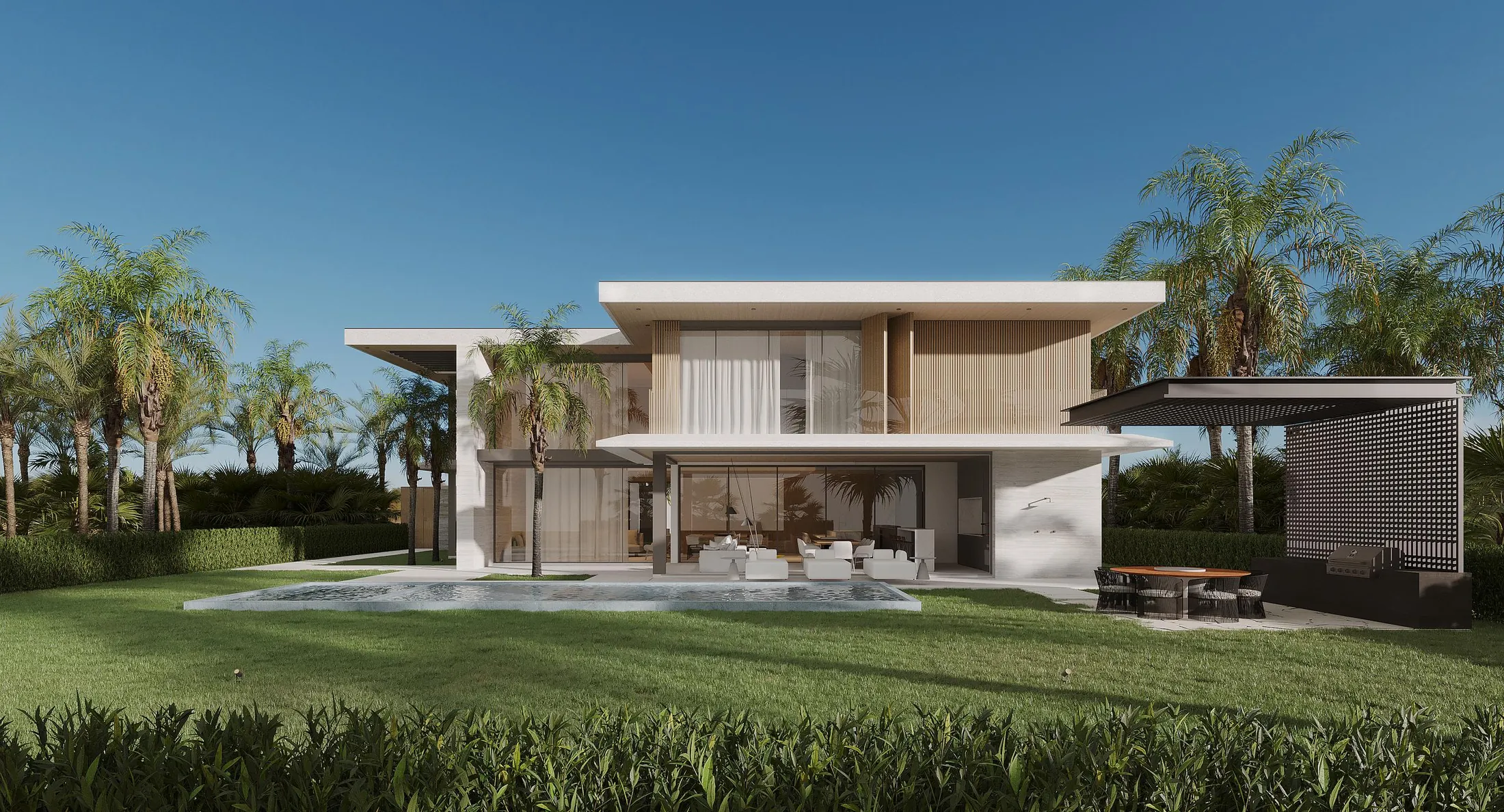Residencias del Parque 60, Cap Cana. Artist’s concept from the published Residencias del Parque 60 project materials. Layout, finishes, views and model-specific inclusions require confirmation.