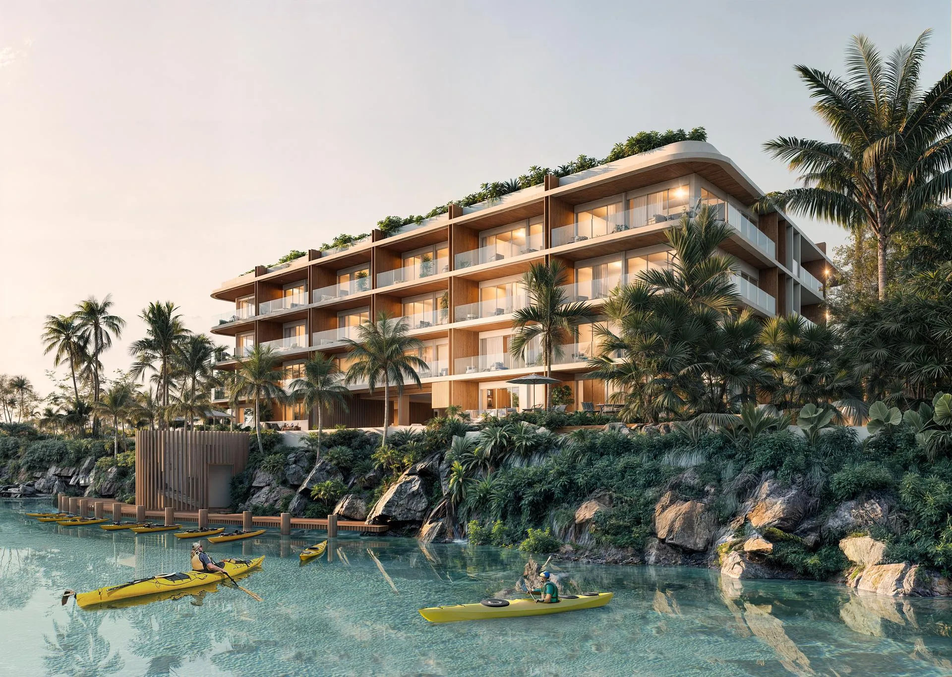 Solarium One, Cap Cana. Artist’s concept from the published Solarium One project materials. Surroundings are illustrative; views, boundaries and access require confirmation.