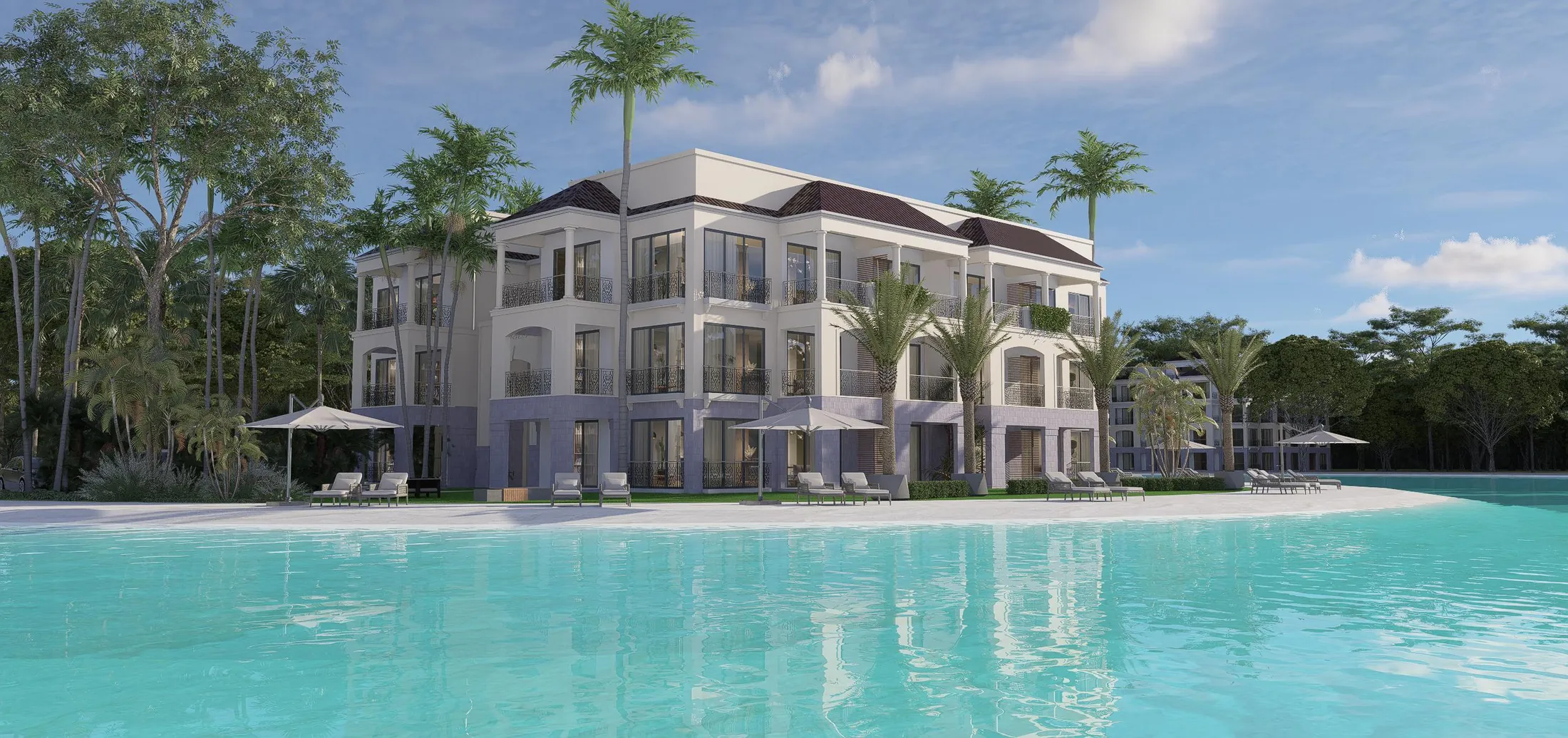 Waterfall Park, Samana. Artist’s concept from the published Waterfall Park project materials. Layout, finishes, views and model-specific inclusions require confirmation.