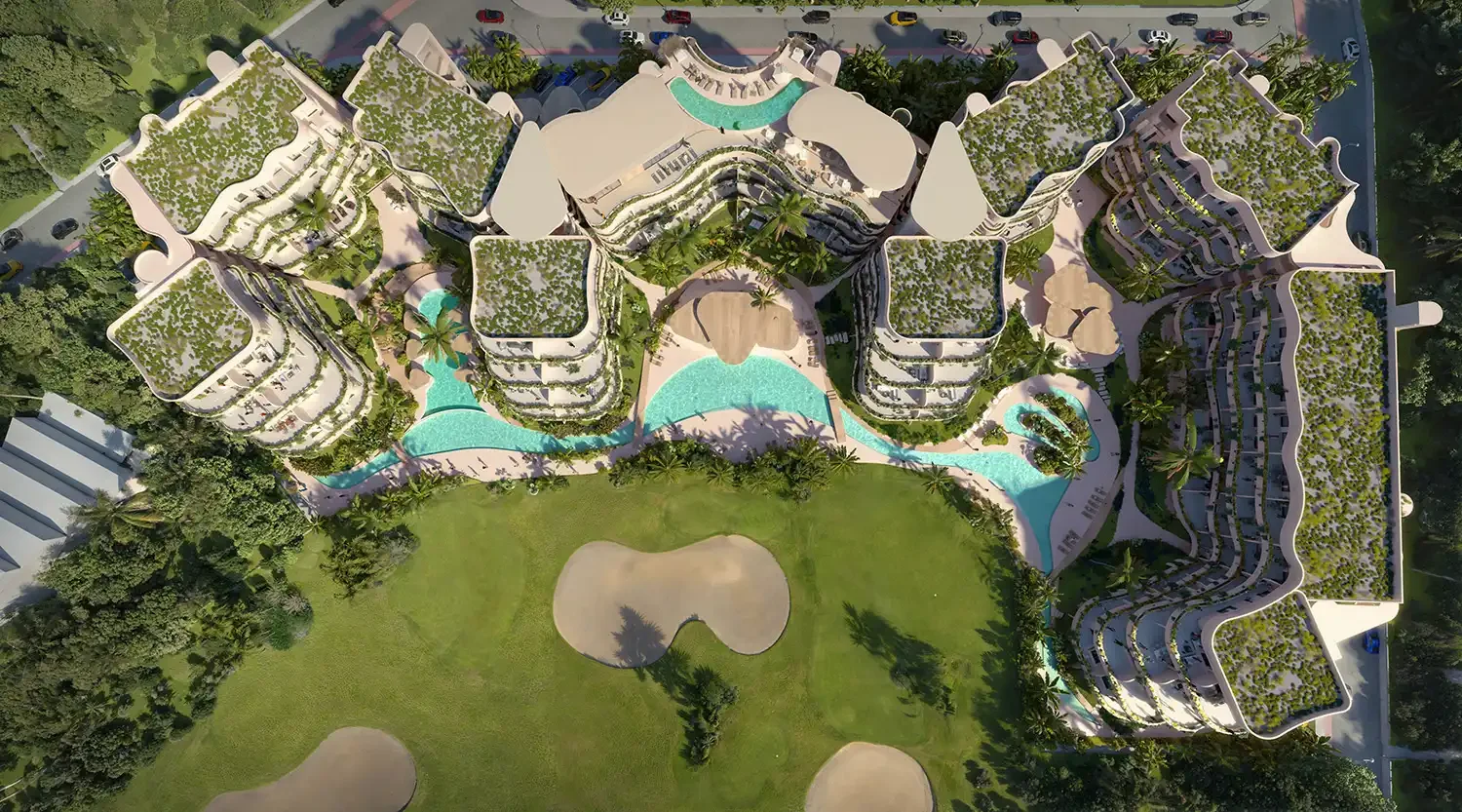 Sun Garden aerial project view