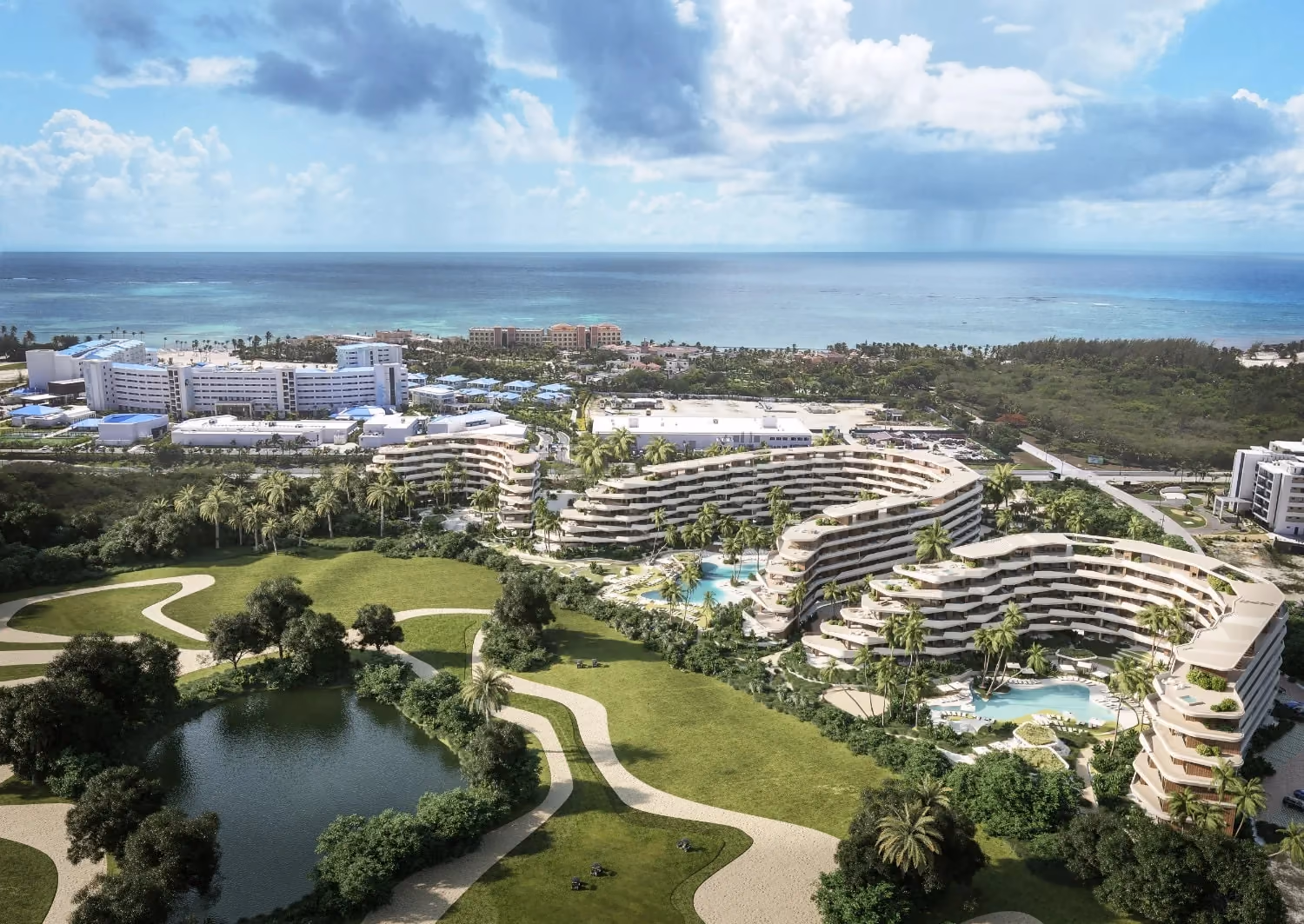 Wave Garden, Cap Cana, Punta Cana, Dominican Republic. Wave Garden, artist's concept. Final design and finishes may differ.
